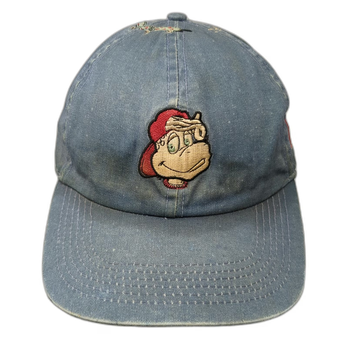 Cobra Caps Baseball Cap Blue Rad Rex Dinosaur Get On Board Denim Hat Vintage