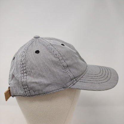 Unbranded Slideback Hat Multi Black White OSFM Striped Blank 6 Panel