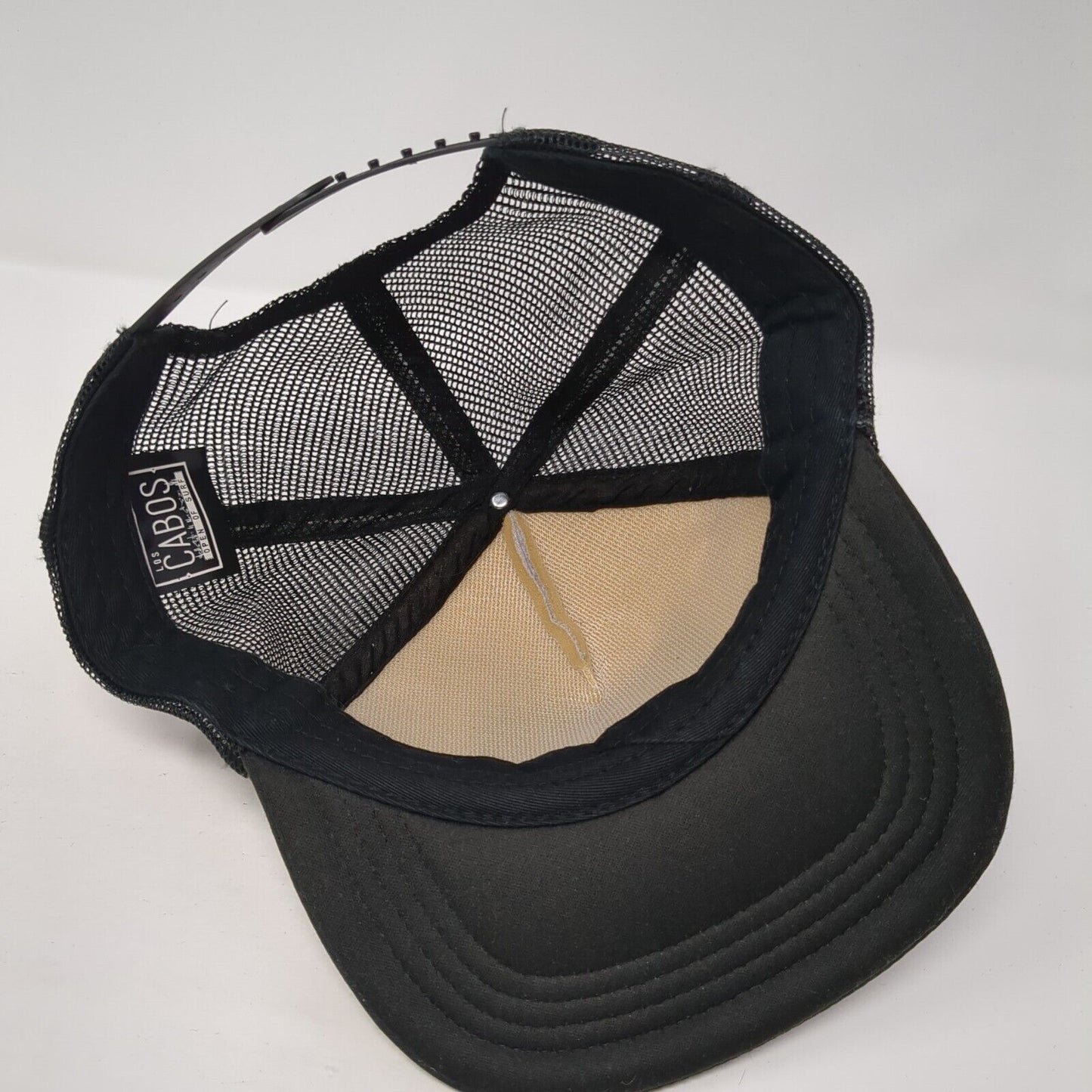 Los Cabos Open Of Surf Snapback Trucker Hat Black One Size Adjustable Mesh Back