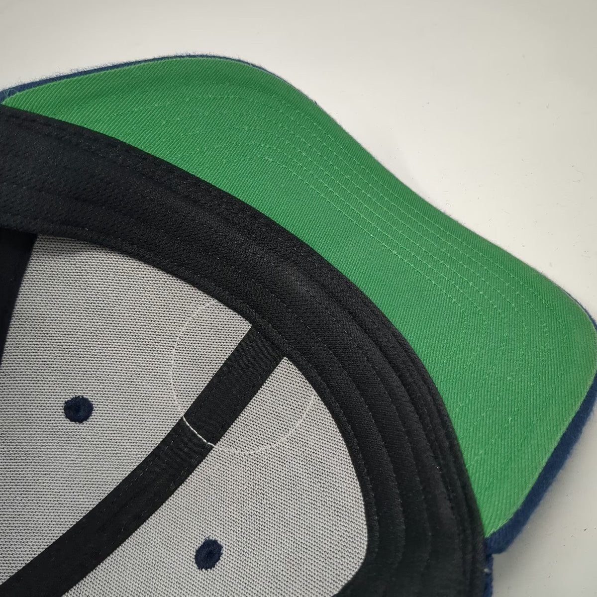 Linksoul Trucker Hat Blue One Size Mesh Snapback Green Underbrim Young Life