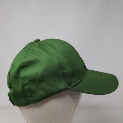 John Deere Strapback Hat Green One Size Nothing Runs Like A Deere