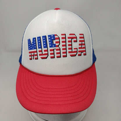 Murica Fourth of July Snapback Rope Trucker Hat Multi One Size Cobra
