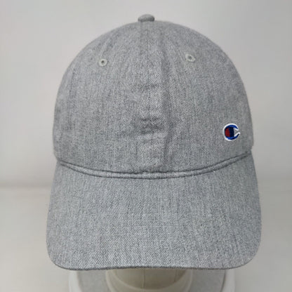 Champion C Logo Slideback Hat Solid Gray OSFA Adjustable Embroidered