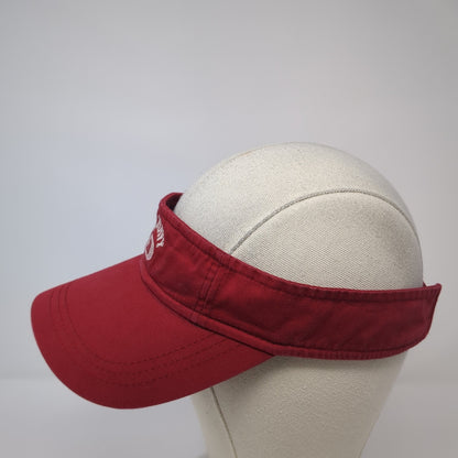 Old Navy 28 Strapback Visor Hat Red One Size Embroidered Adjustable