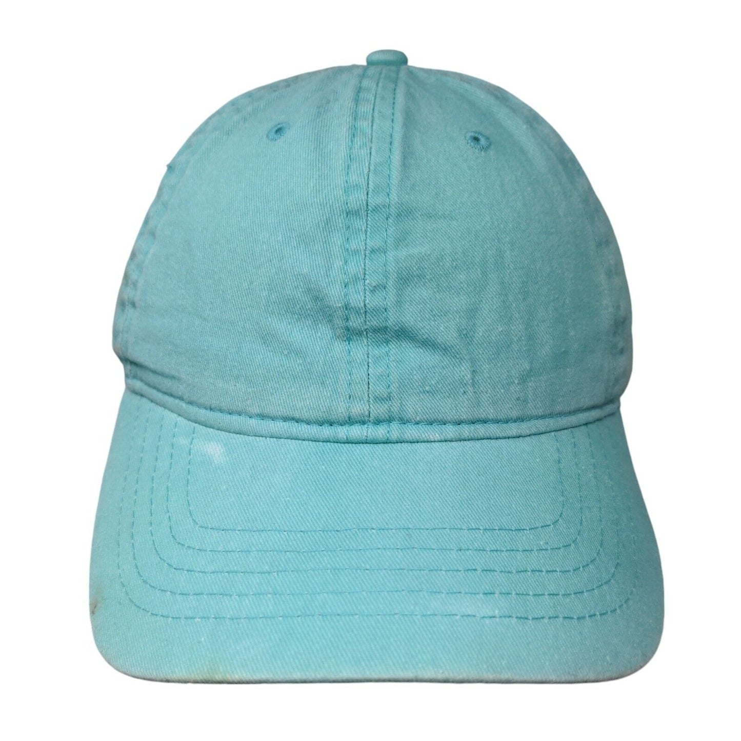 Unbranded Strapback Hat Blue Spearmint OSFM Adjustable Solid Blank