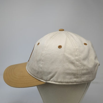 Pukka 3rd Stone Hawaii Snapback Hat Beige One Size Cotton Two Tone Gold Surf