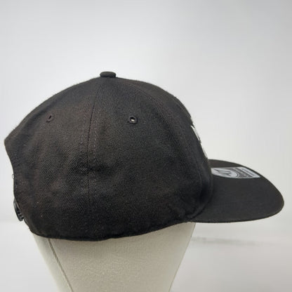 '47 Trucker Hat Black One Size Nitro World Games Snapback Flat Brim Acrylic Wool