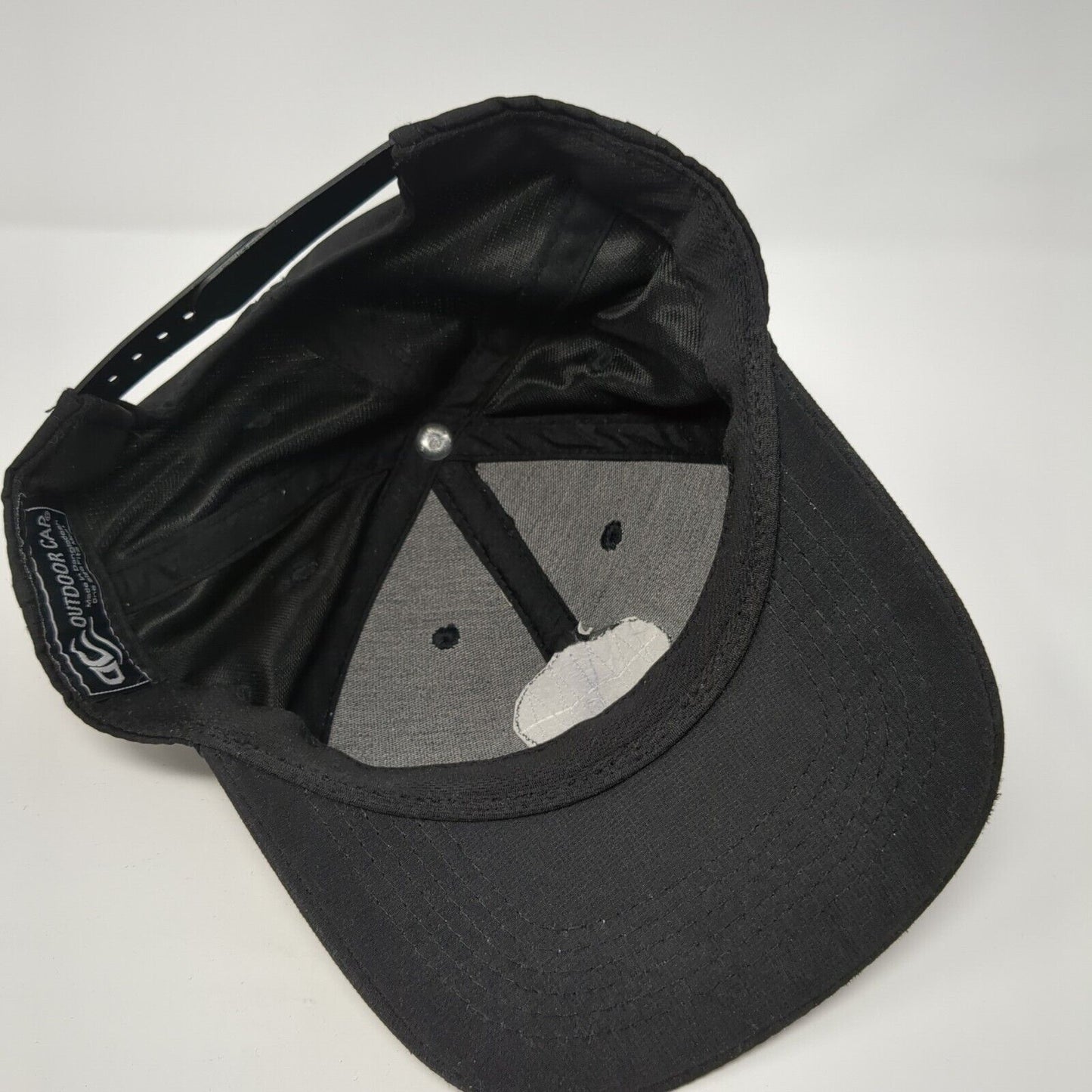 Golf Club Snapback Hat Black One Size Adjustable Embroidered Outdoor Cap