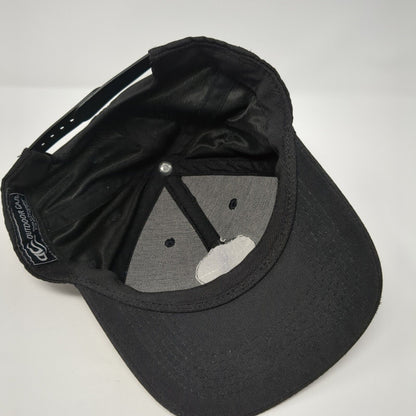 Golf Club Snapback Hat Black One Size Adjustable Embroidered Outdoor Cap