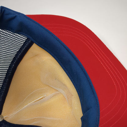 Action Headwear 1984 Los Angeles Olympics Trucker Hat White Red Blue Vintage