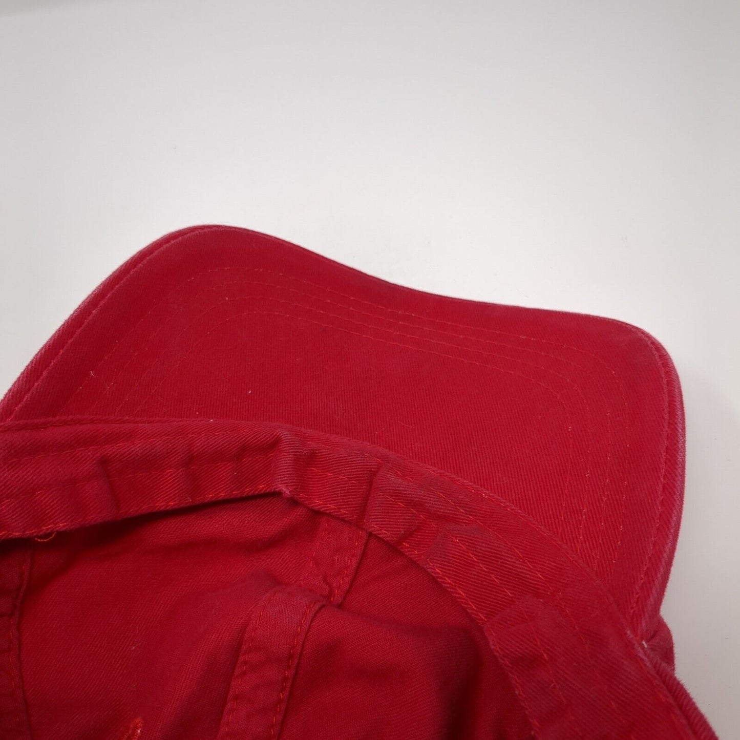 Accessories Slideback Hat Red One Size Adjustable Vented Holes 6 Panel Blank