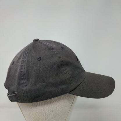 Antigua Slideback Hat Chino Cap Gray OSFA Adjustable Embroidered Vented Holes