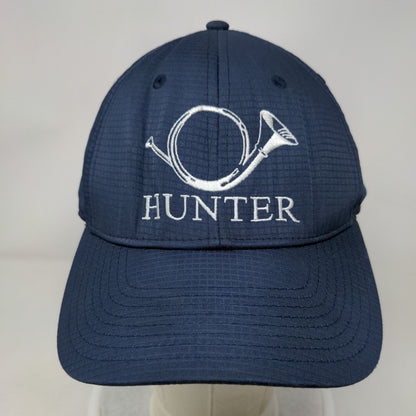 Hunter French Horn Slideback Hat Blue One Size Embroidered Adjustable
