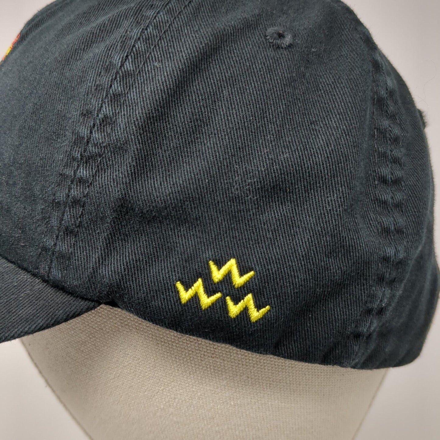 Birds of Condor Slideback Hat Black Embroidered Golf Sux Logo 100% Cotton
