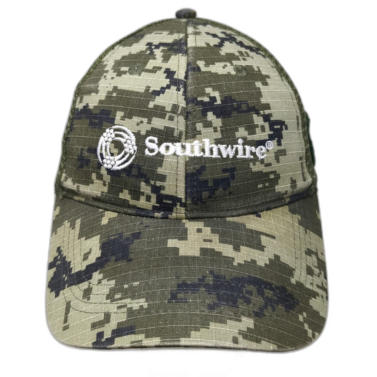 Southwire Trucker Hat Green Digital Camo One Size Mesh Snapback Wounded Warrior