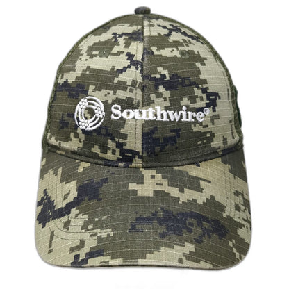 Southwire Trucker Hat Green Digital Camo One Size Mesh Snapback Wounded Warrior