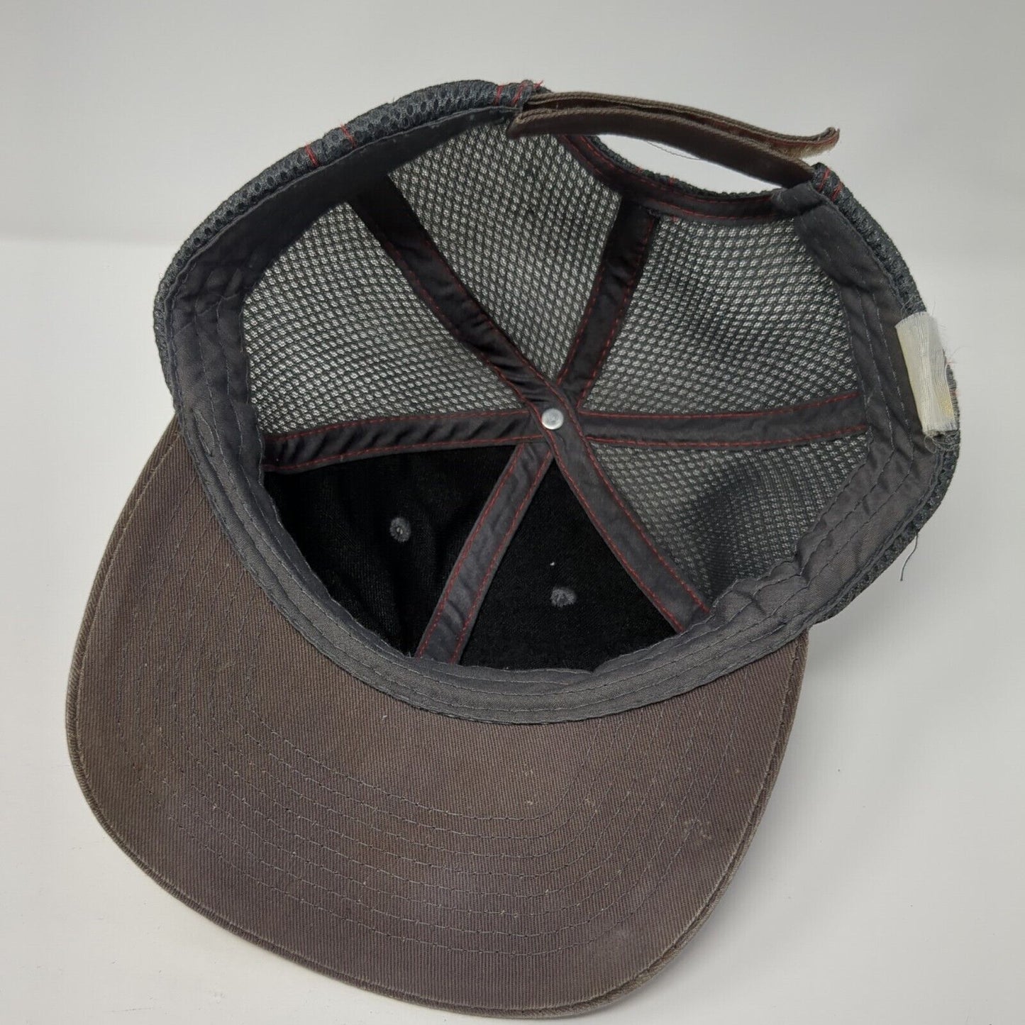Jack In The Box Strapback Mesh Back Hat Gray One Size Adjustable 6 Panel