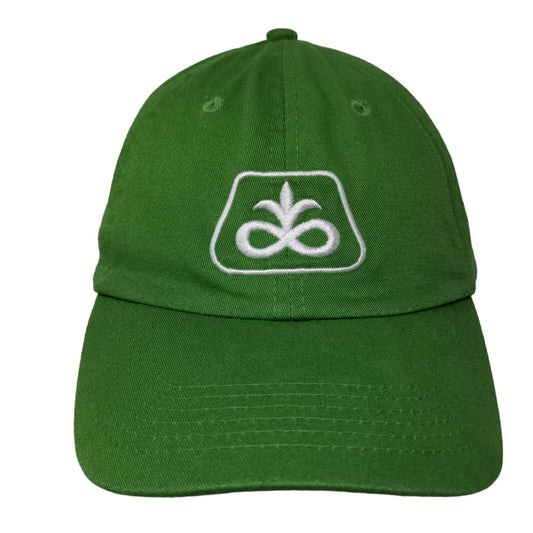 DuPont Pioneer Seed Men's Strapback Hat Green Embroidered Logo