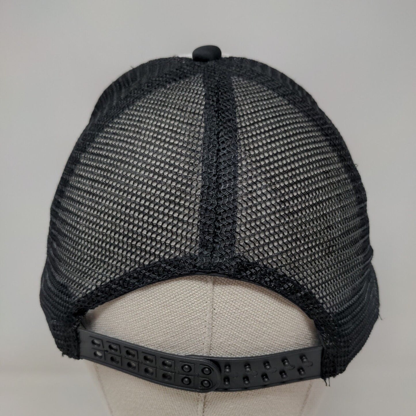 Richful Thinking Snapback Trucker Hat Black One Size Adjustable Mesh Back