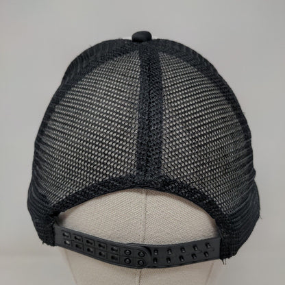 Richful Thinking Snapback Trucker Hat Black One Size Adjustable Mesh Back