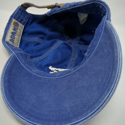 Adams Baseball Cap Blue OSFM Columbia Windham Soccer Columbus Day Strapback Hat