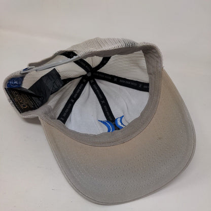 Hurley Snapback Mesh Back Trucker Hat Gray One Size Embroidered Yupoong