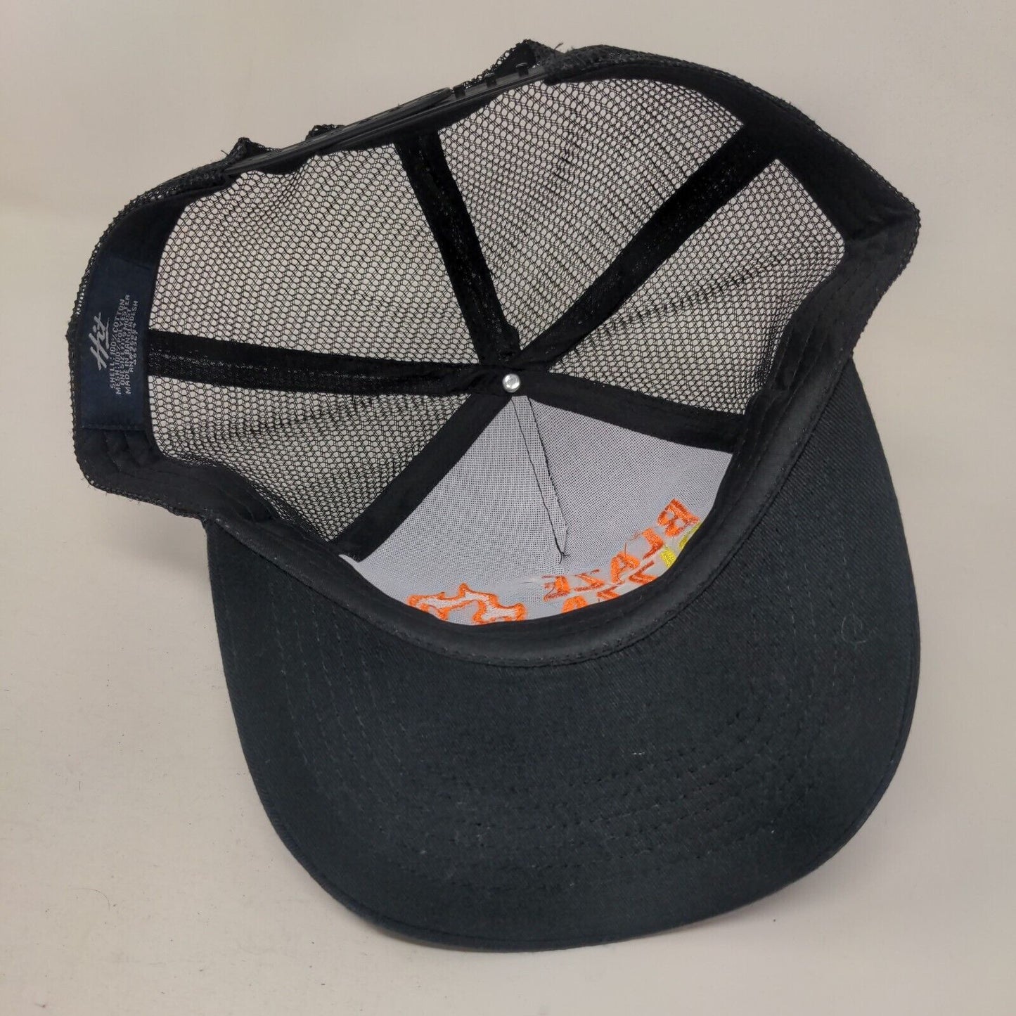 Blaze Pizza Snapback Trucker Hat Black OSFM Adjustable Embroidered Mesh Back Hit