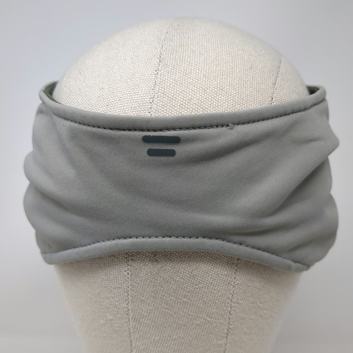 Sprigs Visor Gray One Size Fleece Lined Ear Warmer Reflective Running Hat