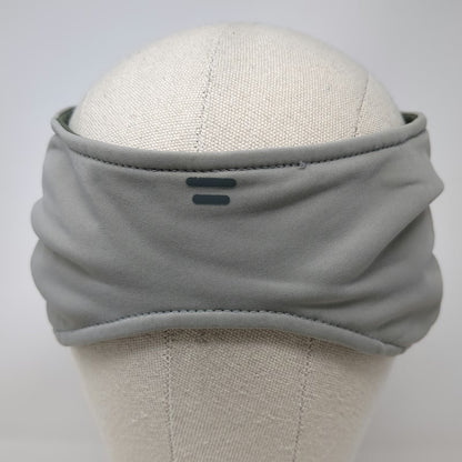 Sprigs Visor Gray One Size Fleece Lined Ear Warmer Reflective Running Hat
