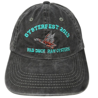 Port Authority Baseball Cap Gray One Size Oysterfest 2015 Duck Museum Cotton Hat