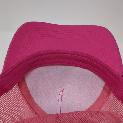 Cabela's Snapback Trucker Hat Pink Youth One Size Mesh Back Fishing