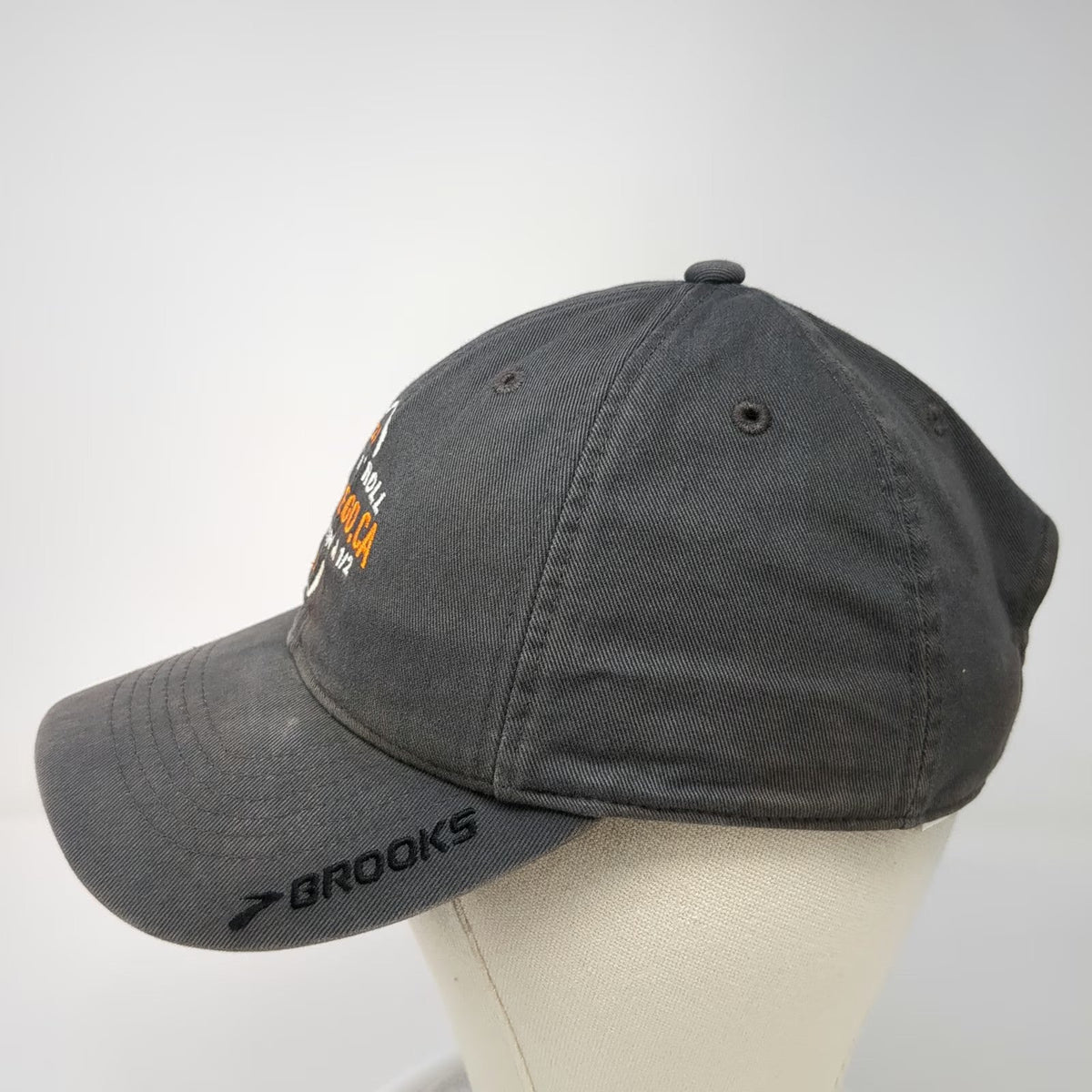 Brooks Baseball Cap Gray One Size 2015 Rock 'n' Roll San Diego Marathon Hat Suja