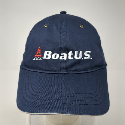 Boat U.S. Since 1966 Strapback Baseball Cap Blue One Size Adjustable Patriotic