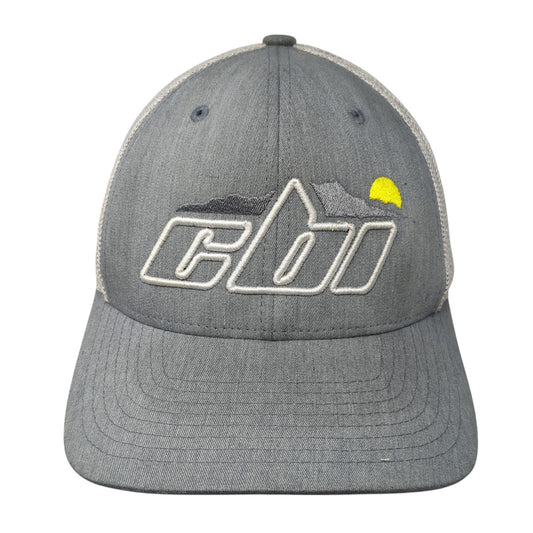 CBI Fitted Trucker Hat Gray XL Lightweight Embroidered Mesh Back Richardson