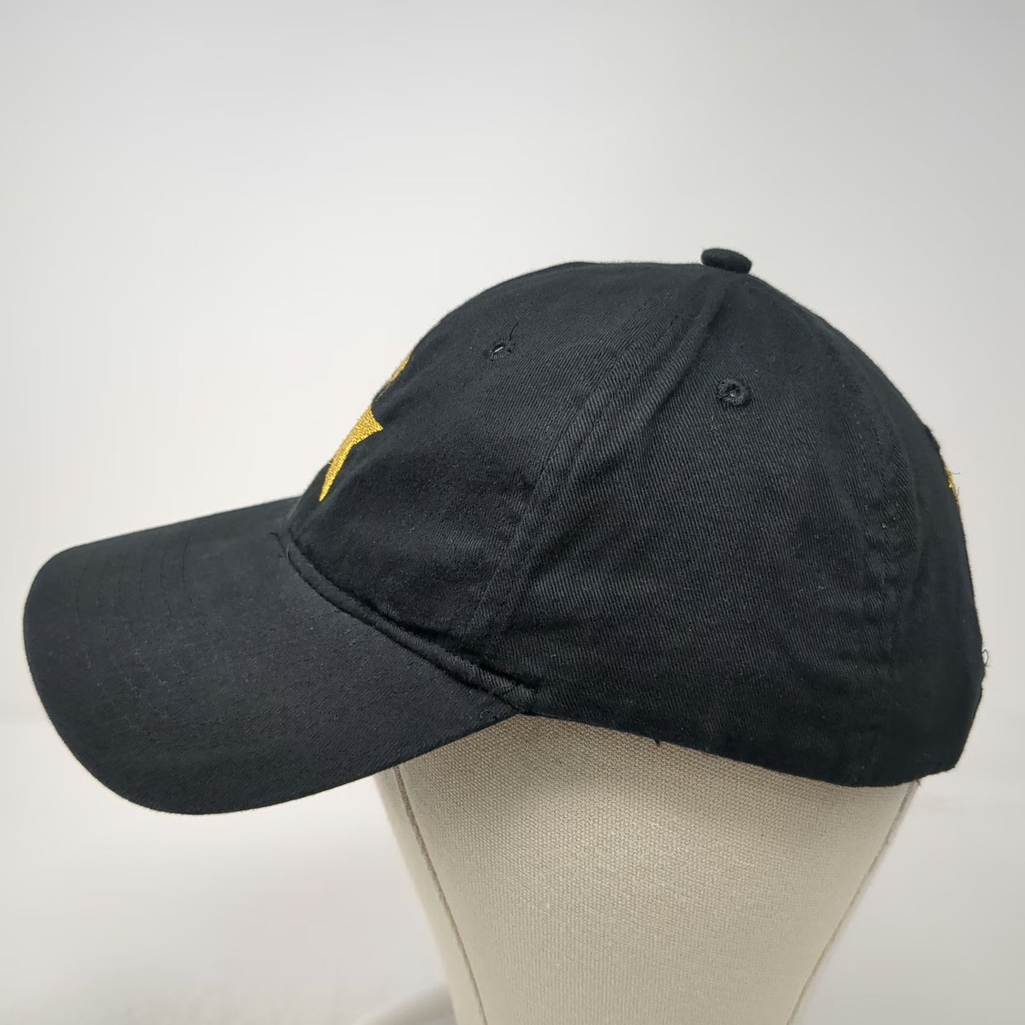 KC Caps Hamilton American Musical Gold Star Baseball Cap Black One Size Hat