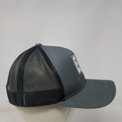 EB Snapback Trucker Hat Gray One Size Adjustable Mesh Back Pacific Headwear