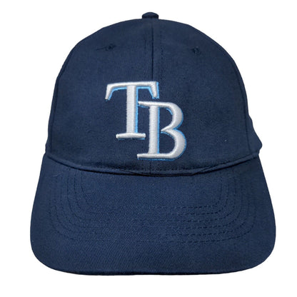 Tampa Bay Rays Snapback Hat Blue Embroidered Logo 100% Cotton MLB