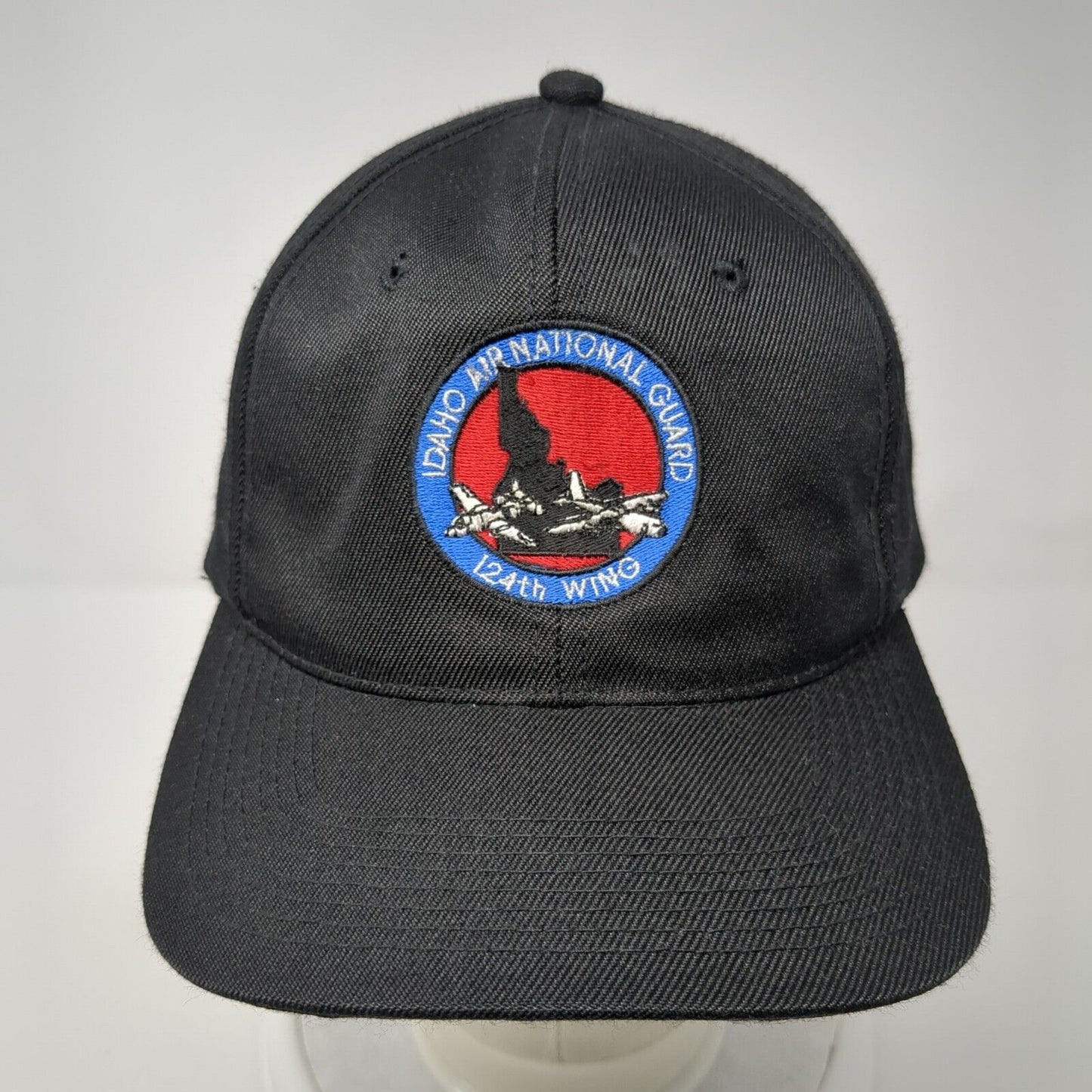 Idaho Air National Guard 124th Wing Snapback Hat Black OS Adjustable YoungAn Hat
