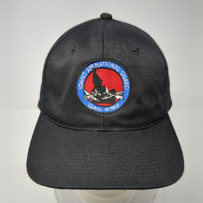 Idaho Air National Guard 124th Wing Snapback Hat Black OS Adjustable YoungAn Hat
