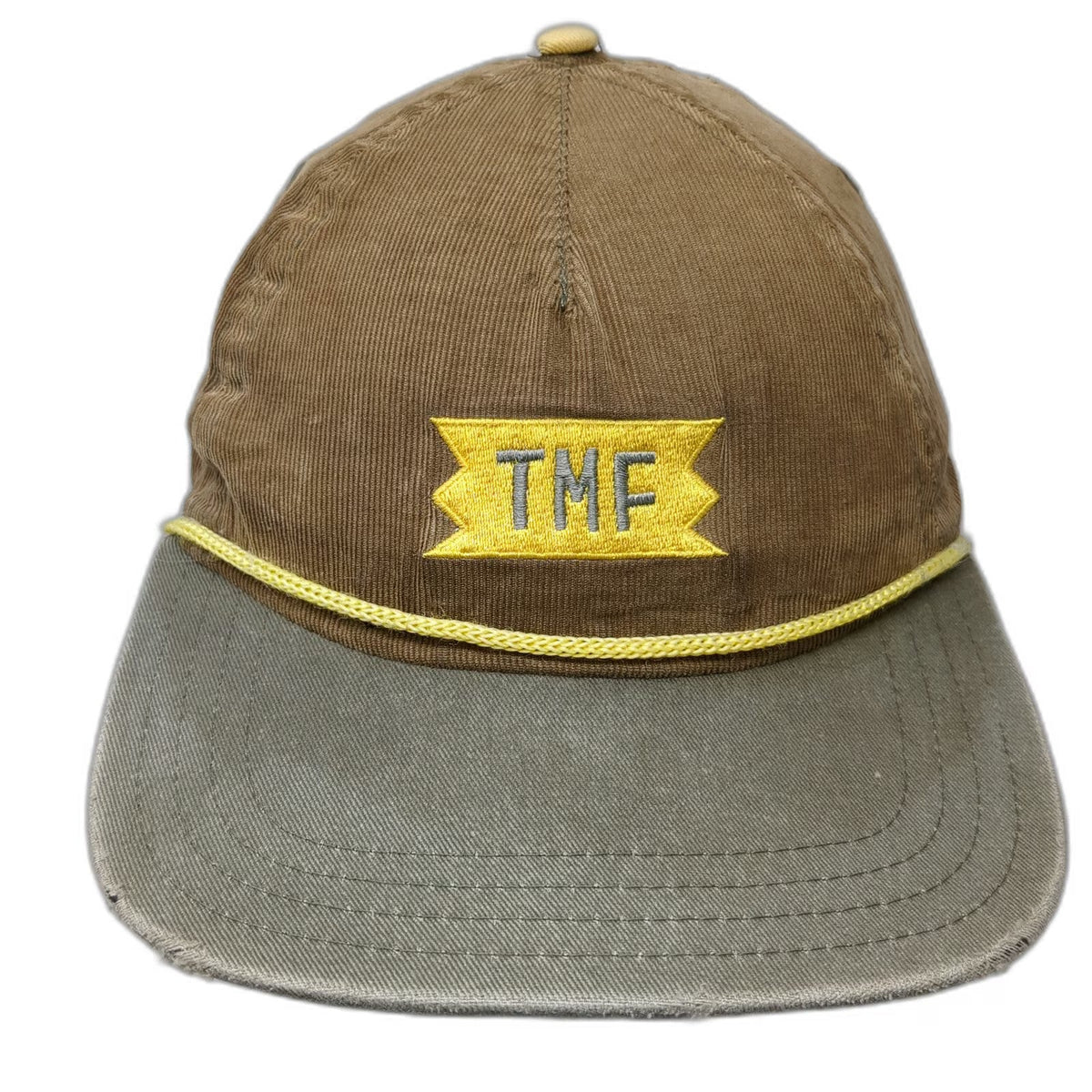 Treefort Baseball Cap Brown OSFM Corduroy Rope TMF Patch Hat Slideback Cotton