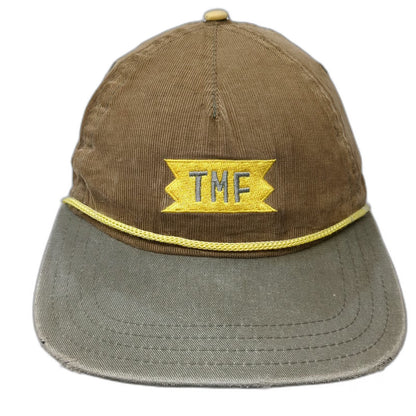 Treefort Baseball Cap Brown OSFM Corduroy Rope TMF Patch Hat Slideback Cotton