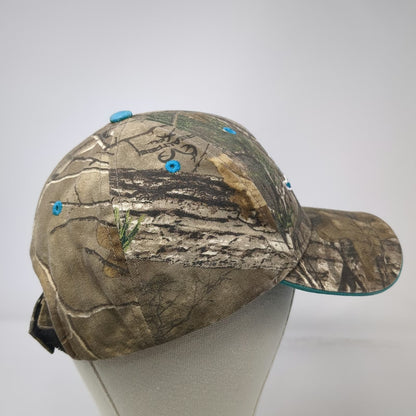 '47 Miami Dolphins NFL Hat Brown Camo One Size Baseball Cap Strapback Blue Logo