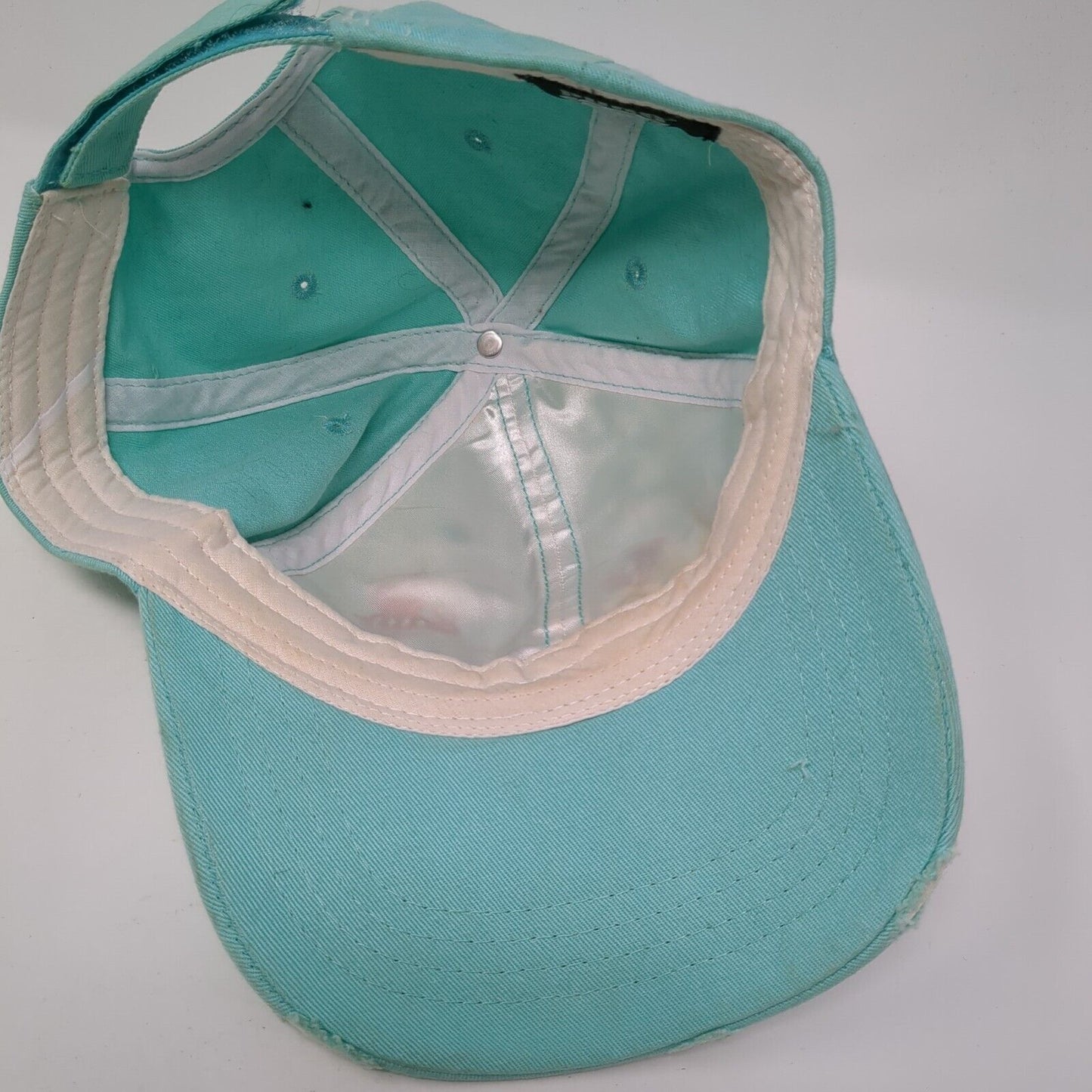 Queen Bee Strapback Hat Blue One Size Adjustable Glitter 6 Panel Pugs Cotton