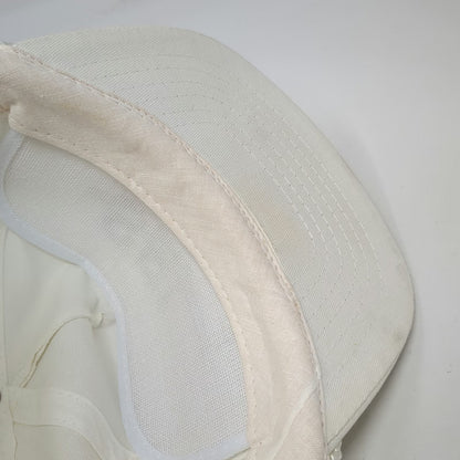 5 Panel White Red Gray One Size Rope Hat Snapback SEI Graphic Logo Cotton