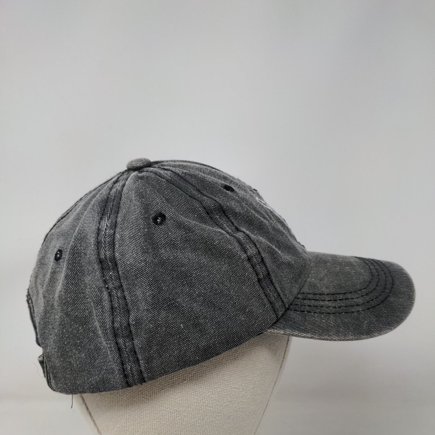 Shaka Sign Slideback Hat Gray One Size Embroidered Adjustable 6 Panel