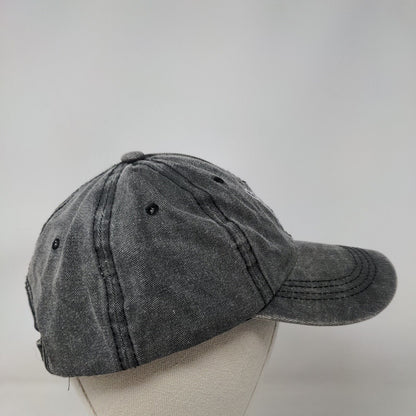 Shaka Sign Slideback Hat Gray One Size Embroidered Adjustable 6 Panel