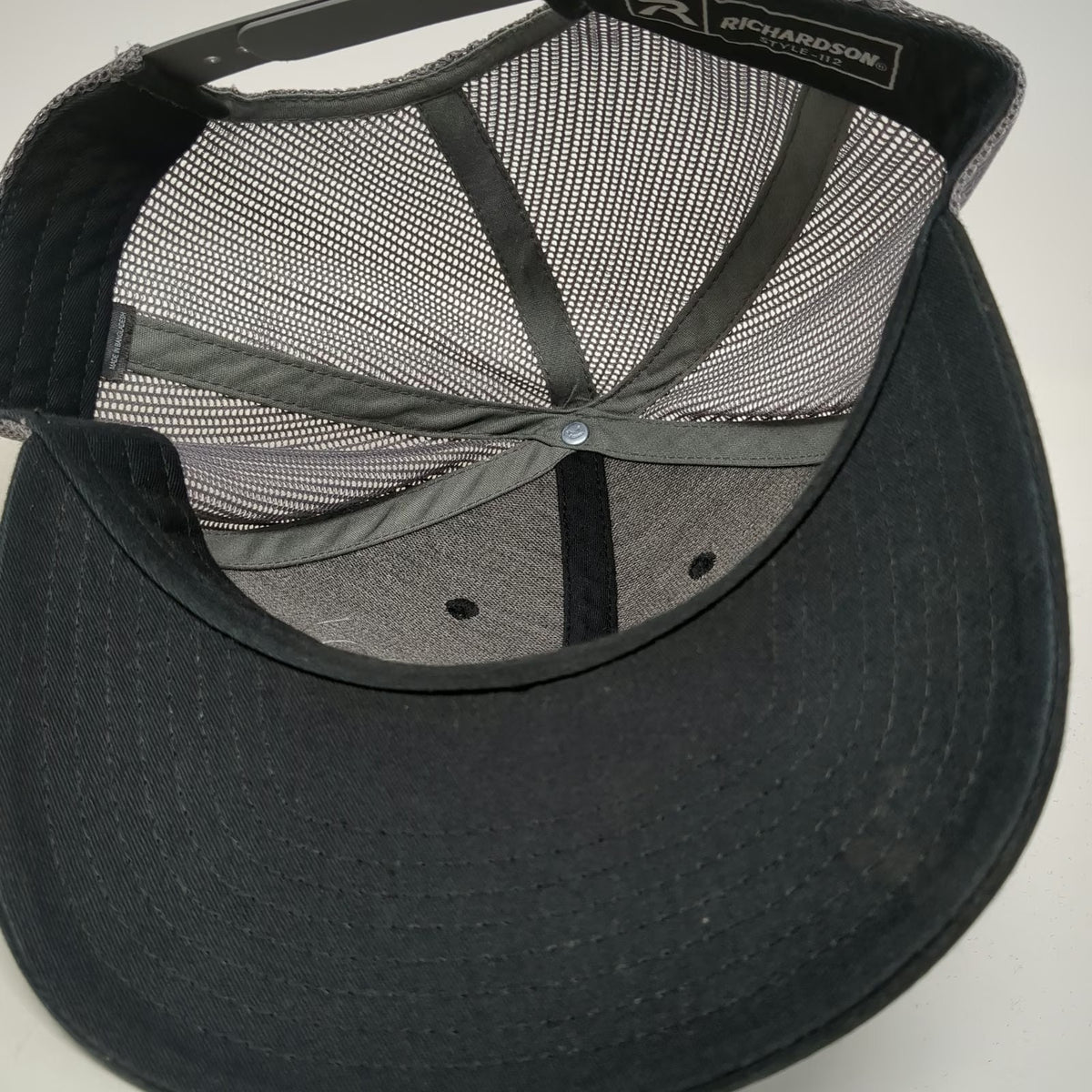 Richardson Trucker Hat Black One Size Snapback Mesh JR Landscaping Tree Logo