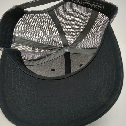 Richardson Trucker Hat Black One Size Snapback Mesh JR Landscaping Tree Logo