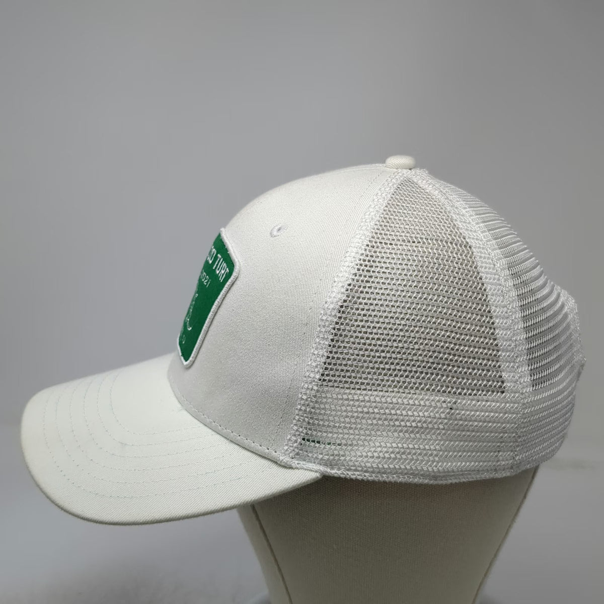 Pukka Trucker Hat White One Size Waterloo Turf Boise ID Snapback Mesh Patch