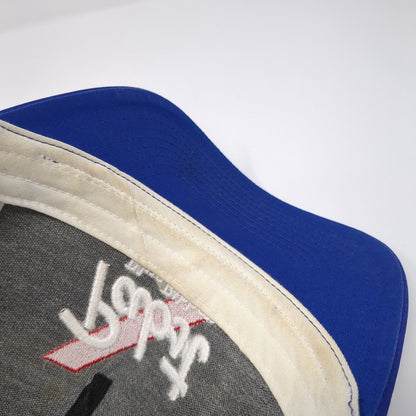 Pabst Blue Ribbon Strapback Trucker Hat Blue OS Adjustable Mesh Back Hooey